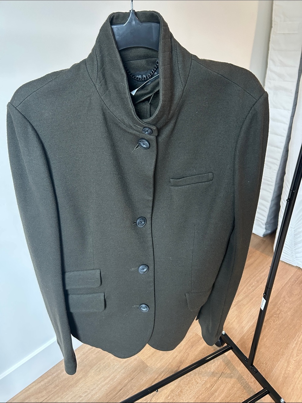 RAG & BONE Sz 16 wool blazer forest green